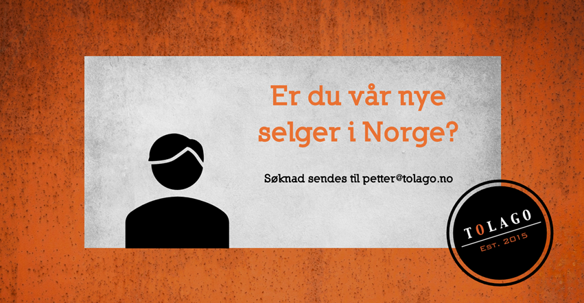 Vi søker ny selger til Tolago i Norge