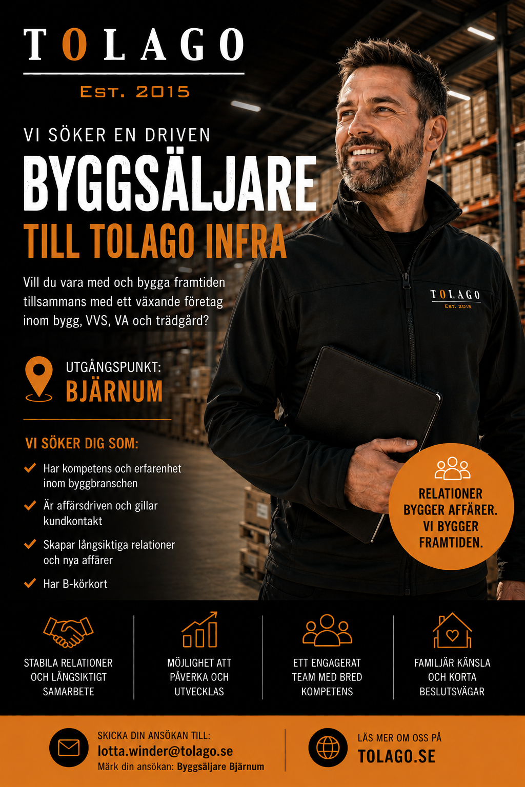Vi söker en driven byggsäljare!