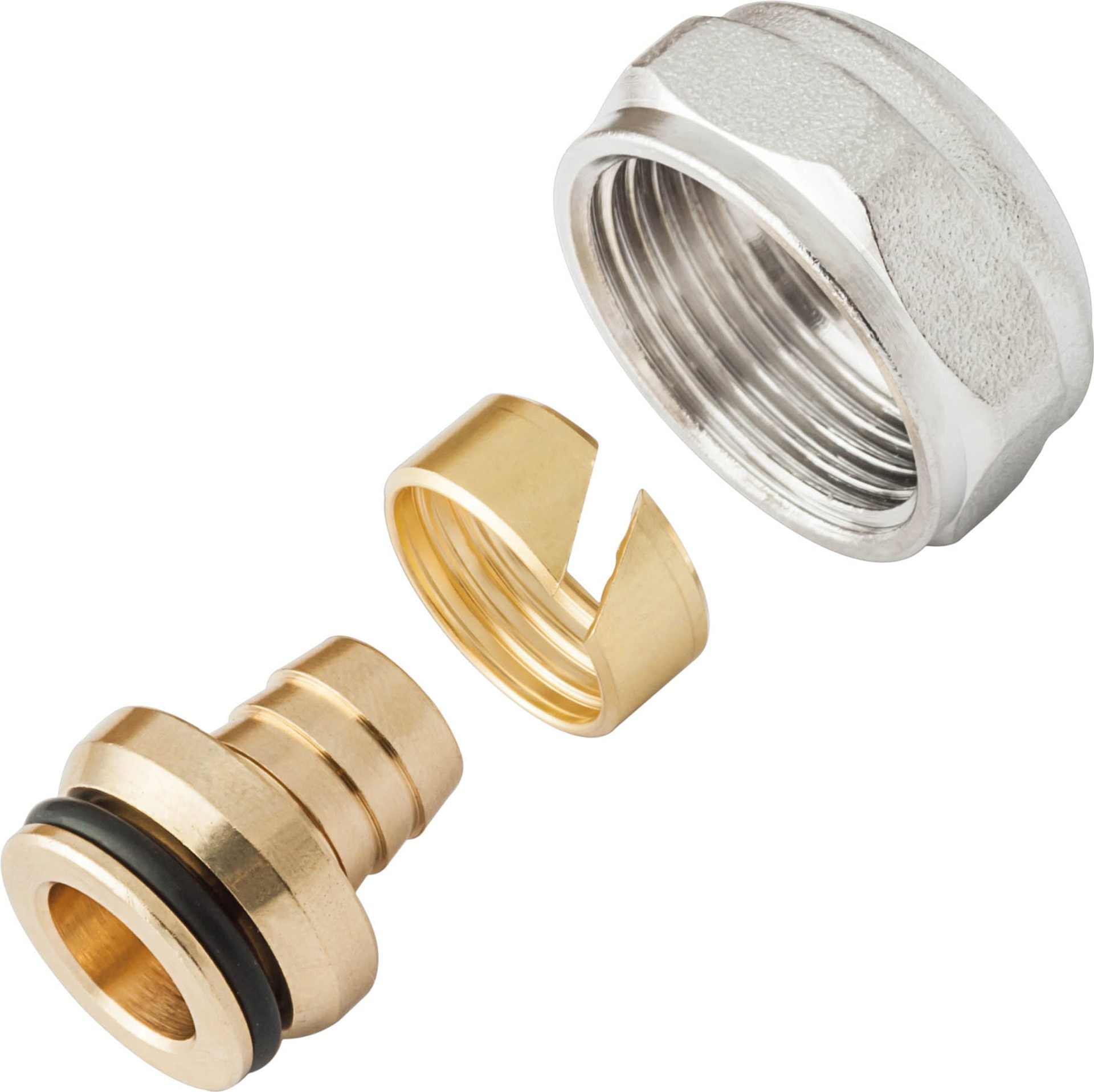 Female Eurocone Adapter KAN-therm Brass for PERT and PEXC Pipes