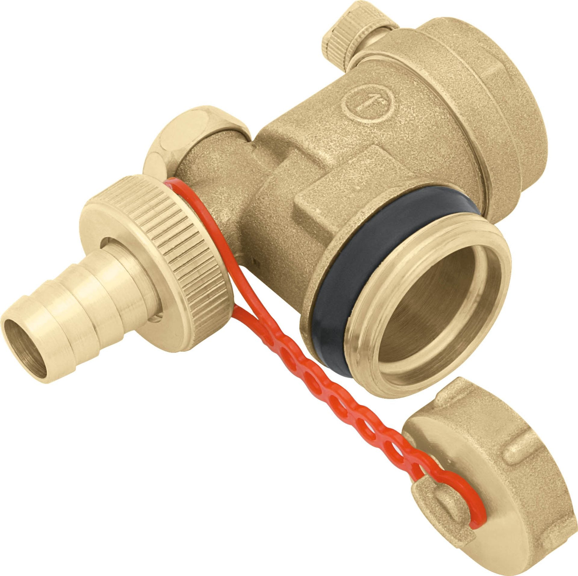 Tee with Air Vent and Drain Valve KAN-therm G1