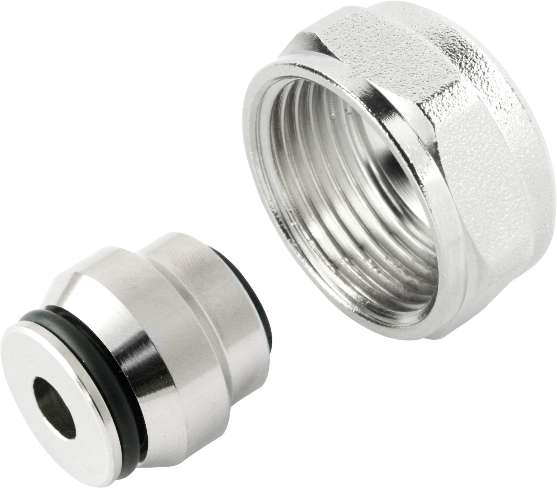 Eurocone Adapter KAN-therm Mässing Nickelpläterad Klick 8 mm G3/4