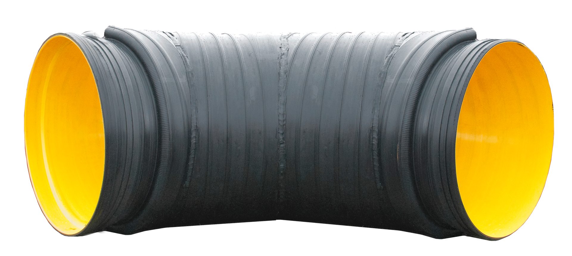 Bend for Sewage pipe Kaczmarek K2-Kan XXL HDPE with seal and socket