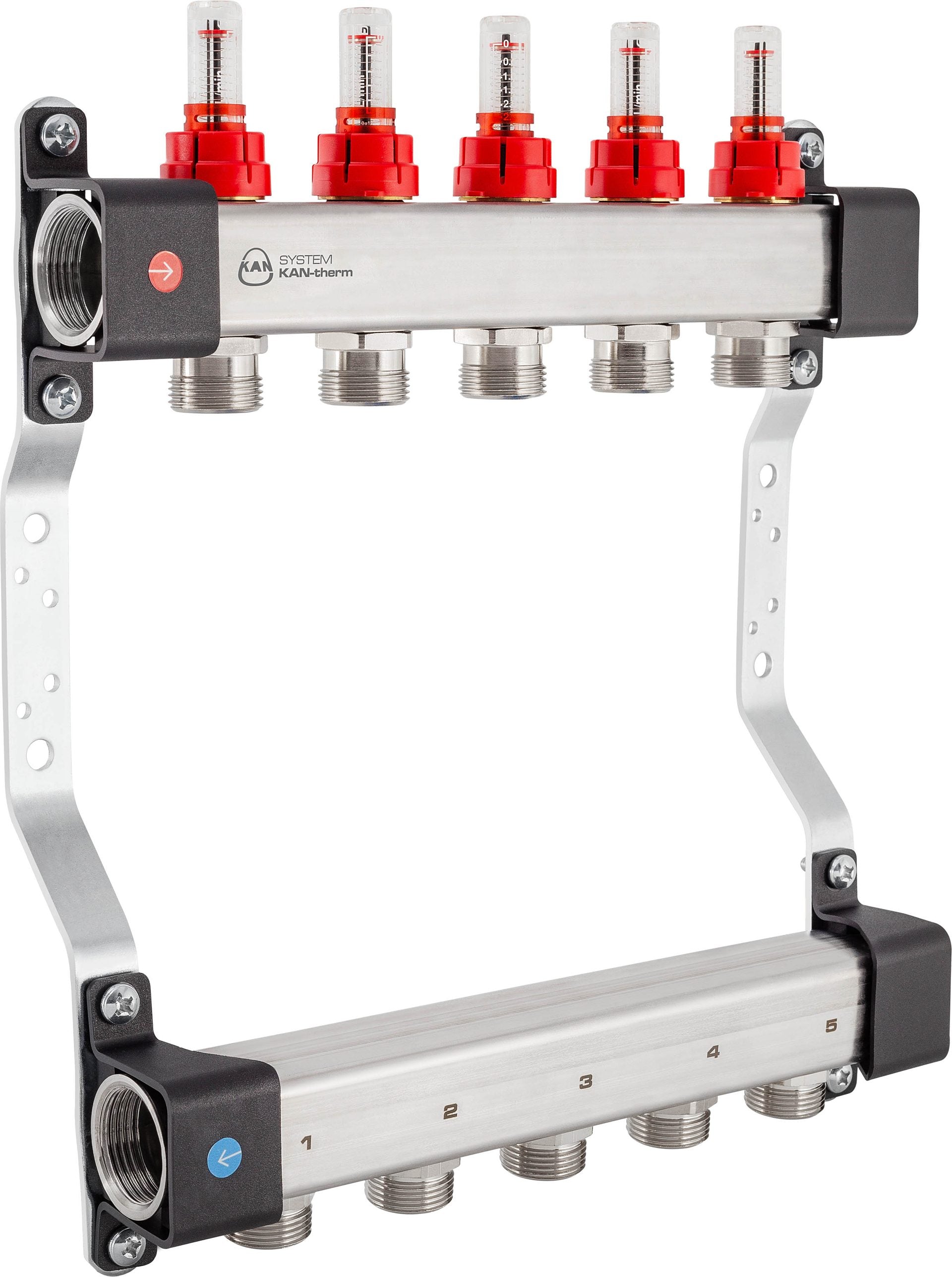 Manifold with Flowmeters KAN-therm InoxFlow UFN Series