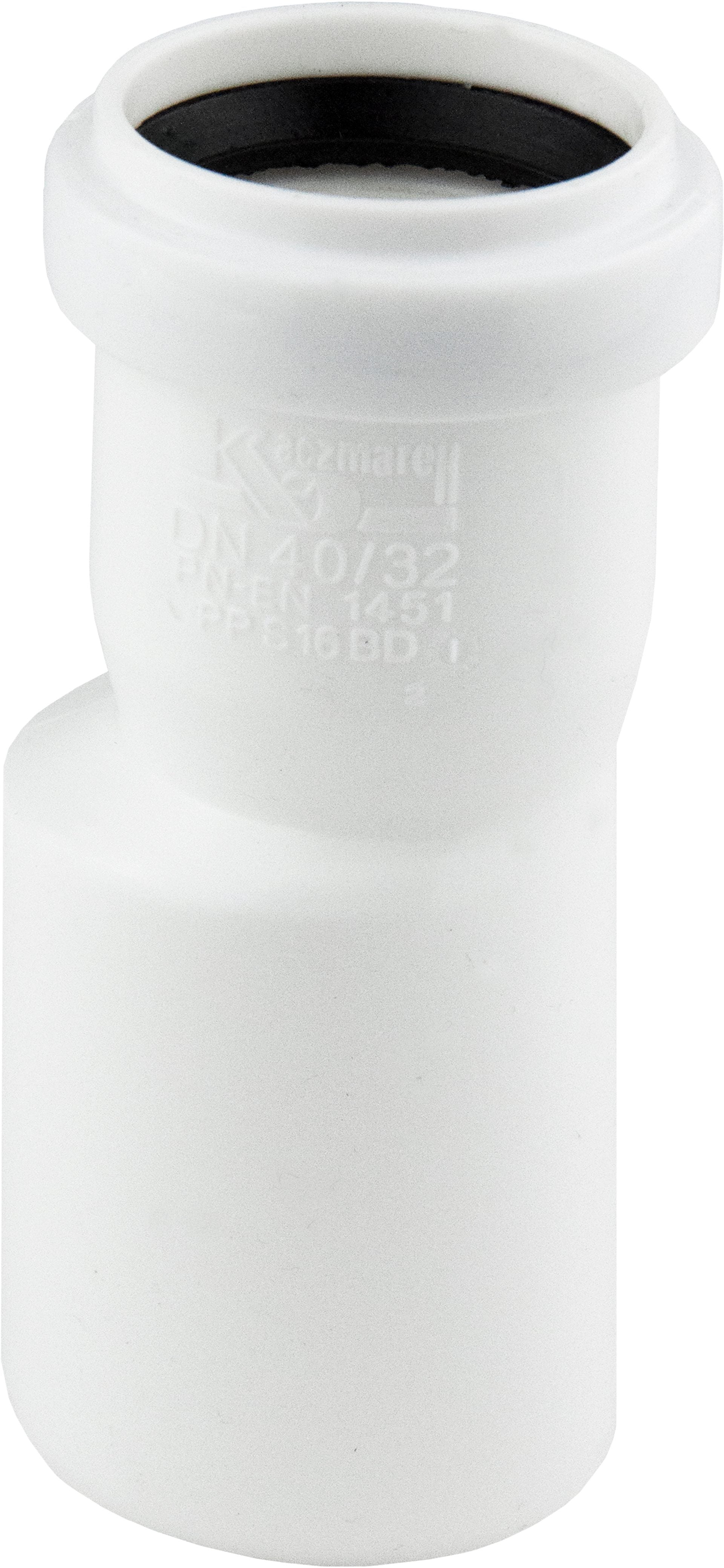 Reducer for Indoor drainage Kaczmarek PP HT White