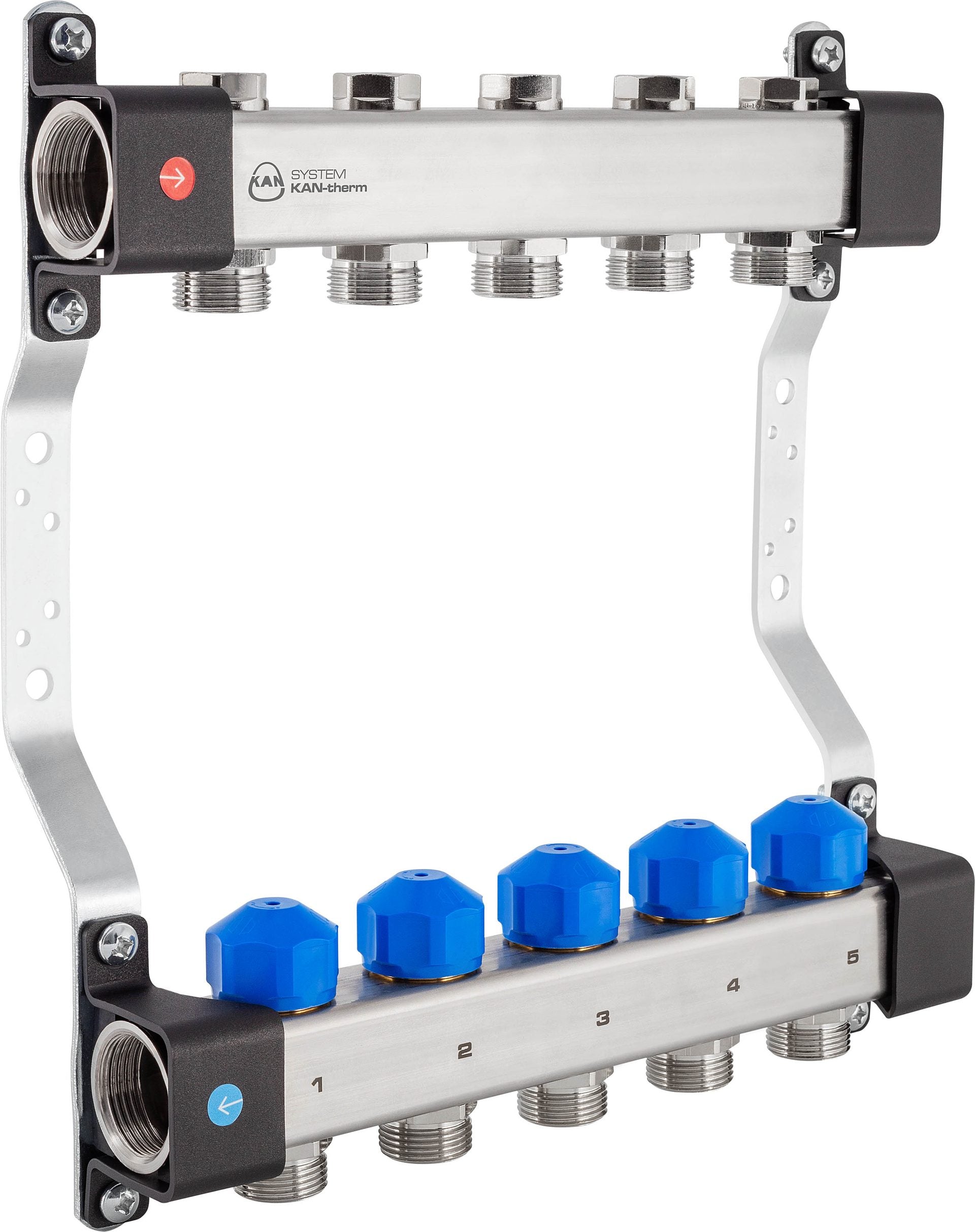 Manifold with Servomotor Valves and Control Valves KAN-therm InoxFlow UVS Series